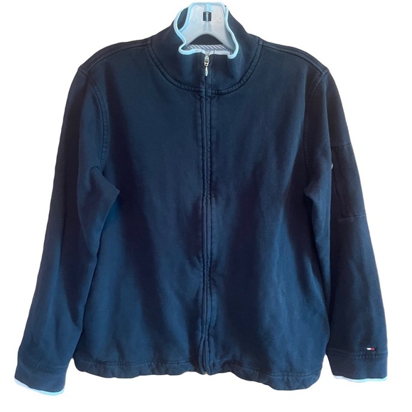 Tommy Hilfiger Golf women’s Navy Blue Zip-Up Jacket/sweatshirt size medium - Picture 1 of 6
